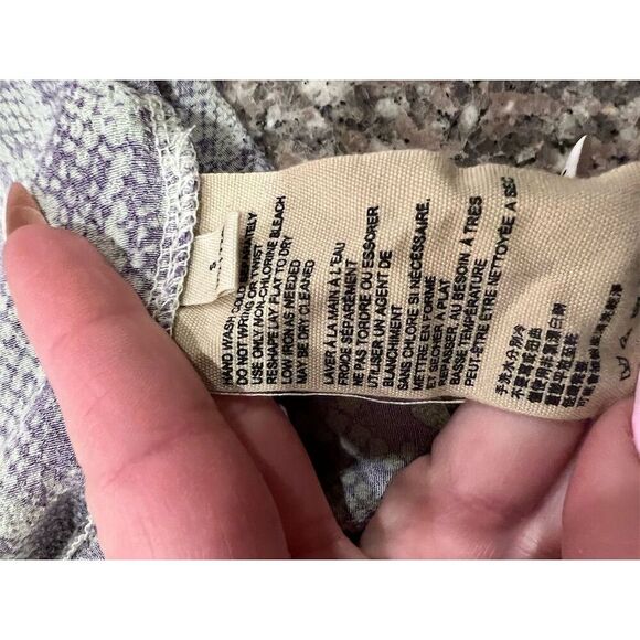 Free People Women's Maxi Skirt Small Multicolor Snake Print‎ Button Front - Picture 10 of 11